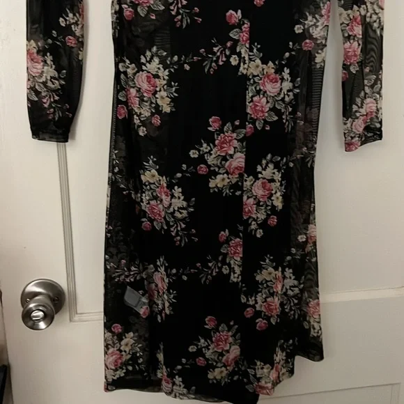NWT INC floral see through dress petite size: PS - Picture 11 of 11